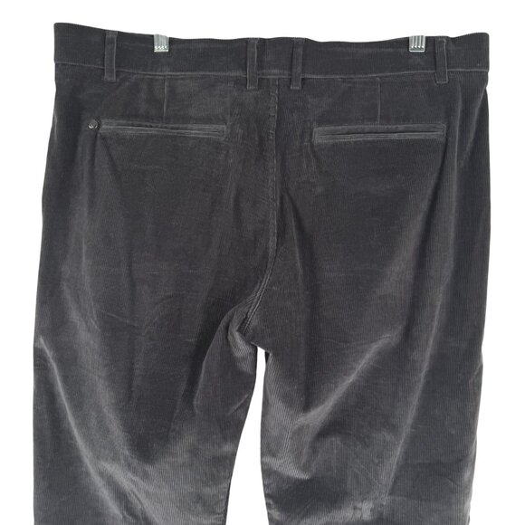 Greyson Corduroy Pants Mens Size 36 X 32 Charcoal Cotton Blend Stretch PT-2453 - Picture 6 of 10